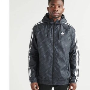Adidas Mono Activewear Windbreaker Logo Black L